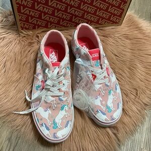 Vans Doheny Pink Unicorn Sneakers Size 6 NIB